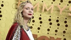 Gwendoline Christie, here�ka ze seriálu Hra o tr�ny, na cenách Emmy.