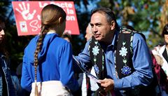 Greta na klimatické stávce v Montrealu