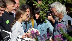 Thunbergová na klimatické stávce v Montrealu