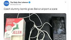 Na libanonskm letiti nali atrapu bomby z Prahy. ei ale podobn zazen k testm nepouvaj