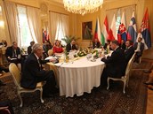 Setkání v Lánech se krom rezident zemí visegrádské skupiny (V4 - esko,...