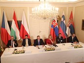 Prezident Milo Zeman se zúastnil jednání s prezidenty V4, Srbska a Slovinska.