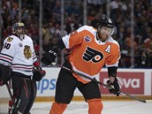 Jakub Vorek a Philadelphia Flyers v prask O2 arn pomili sly s Chicago...