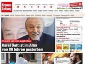Rakouská média informují o smrti Karla Gotta