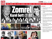 Slovenská média informují o smrti Karla Gotta