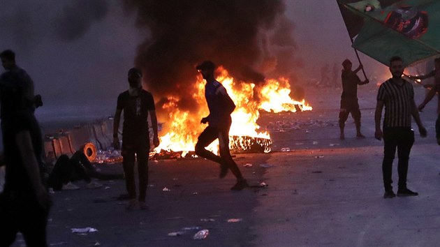 Bagdád v plamenech