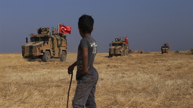 Turecká ozbrojená patrola.