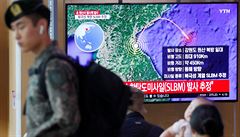 V Soulu nyní údajn provují monost, e byla balistická raketa vypálena z...