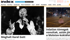 Úmrtí Karla Gotta je zprávou �íslo jedna i pro ma�arský zpravodajský server...