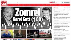 Slovenská média informují o smrti Karla Gotta