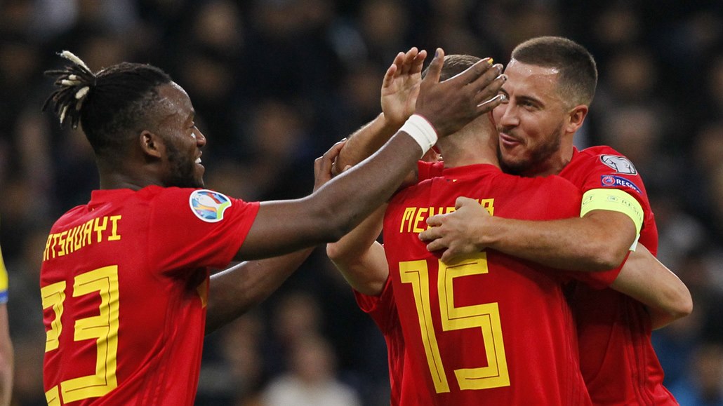 Fotbalisté Belgie slaví postup na Euro. Stali se prvními úastníky mistrovství...
