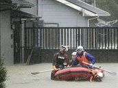 Zaplavená rezidenní tvr v Japonsku