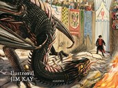 Obálka eské verze ilustrovaného vydání knihy Harry Potter a Ohnivý pohár.