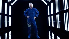 Zakladatel Virgin Galactic Richard Branson v nové vesmírné kombinéze