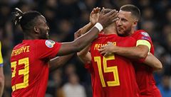 Fotbalisté Belgie slaví postup na Euro. Stali se prvními úastníky mistrovství...