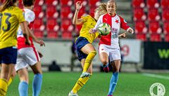Slávistky úvodní duel osmifinále LM nezvládly. S Arsenalem padly 2:5.