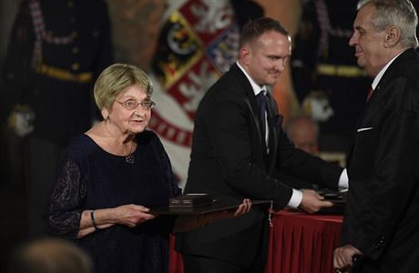 Prezident Milo Zeman udloval 28. jna 2019 na Praskm hrad sttn...