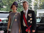 Dánský korunní princ Frederik a princezna Mary se také zúastnili slavnostní...