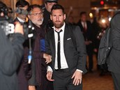 Lionel Messi po pletu do Prahy.