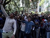 Protesty v hlavním mst Etiopie, Addis Abeb.