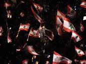 Protivládní protesty v Libanonu.