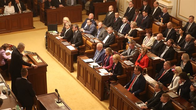 Prezident Milo Zeman pi projednávání státního rozpotu.