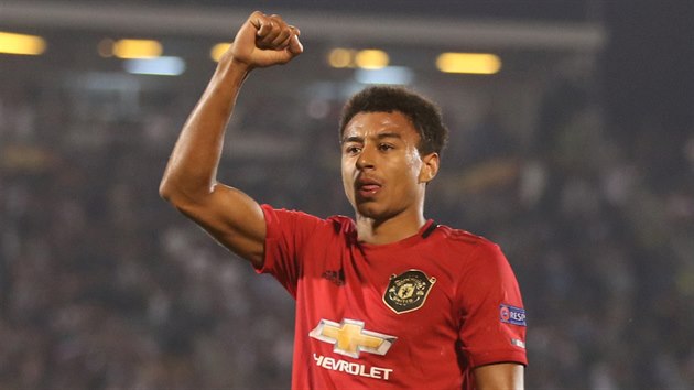 Jesse Lingard a jeho tradiní oslava.