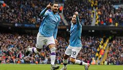 Manchester City porazil Aston Villu 3:0 a je opt druh, na vedouc Liverpool ztrc ti body