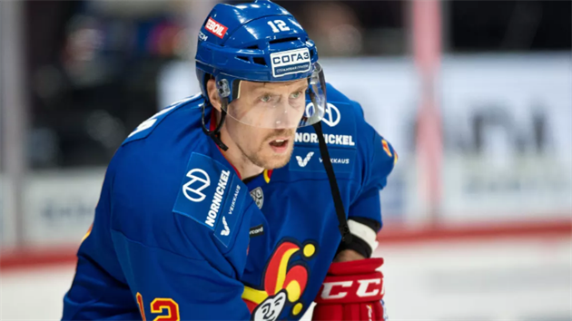 Marko Antilla v dresu finského Jokeritu, který hraje ruskou KHL.