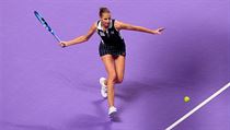 Semifinále Turnaje mistryň mezi Karolínou Plíškovou a Ashley Bartyovou.
