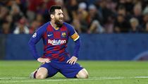 Zklamaný Lionel Messi.