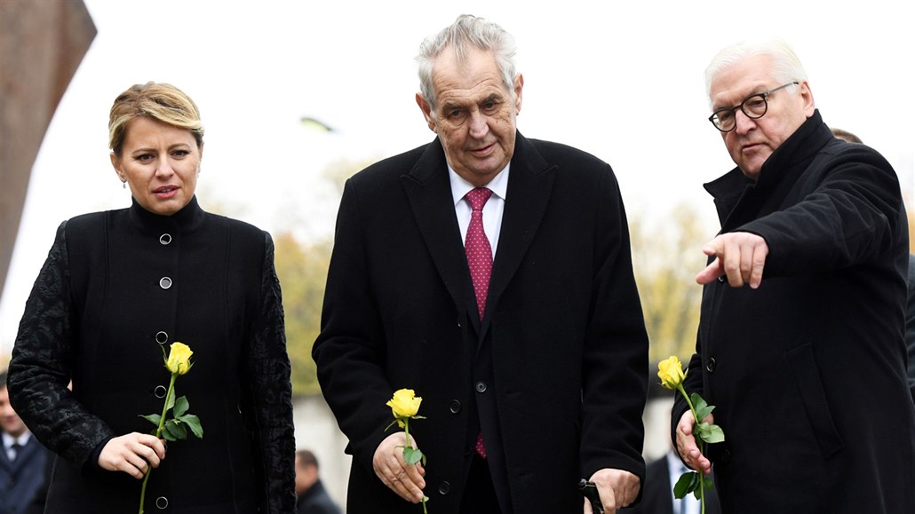 Milo Zeman se Zuzanou aputovou a Frank-Walter Steinmeier.