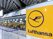 Check-in pepáky spolenosti Lufthansa.