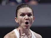 Simona Halepová se pes Karolínu Plíkovou do semifinále Turnaje mistry...