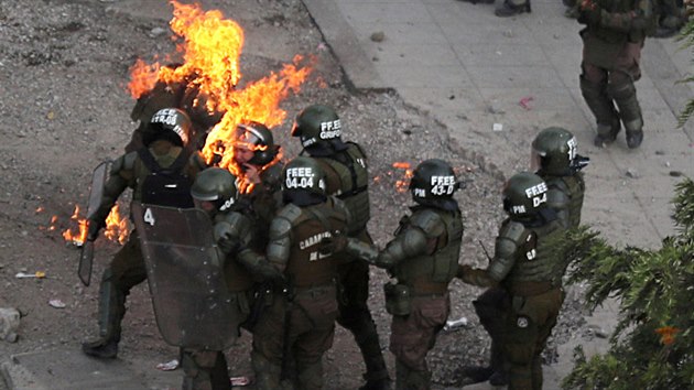 Nepokoje v Chile pedasn ukonily tamní nejvyí fotbalovou sout.