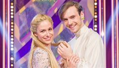 Here�ka Veronika Khek Kuba�ová jako Zlatovláska spole�n� s partnerem Dominikem...