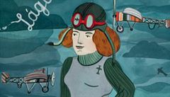 Operní p�vkyn� a první pilotka Rakouska-Uherska.