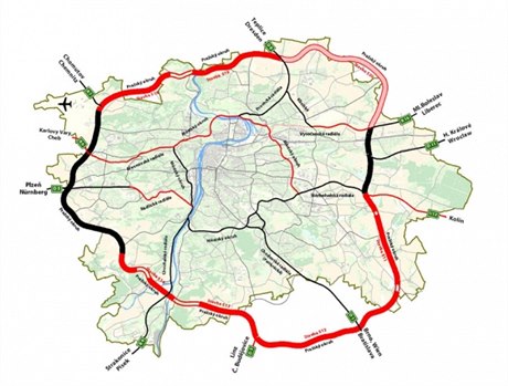 Spojnice dálnic D1 a D11 se nachází v jihovýchodní části Prahy.