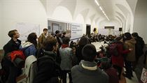 Filozofická fakulta Univerzity Karlovy - studentská okupační stávka za klima.