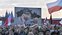 Demonstrace navazujc na protesty za odstoupen premira Andreje Babie (ANO)...