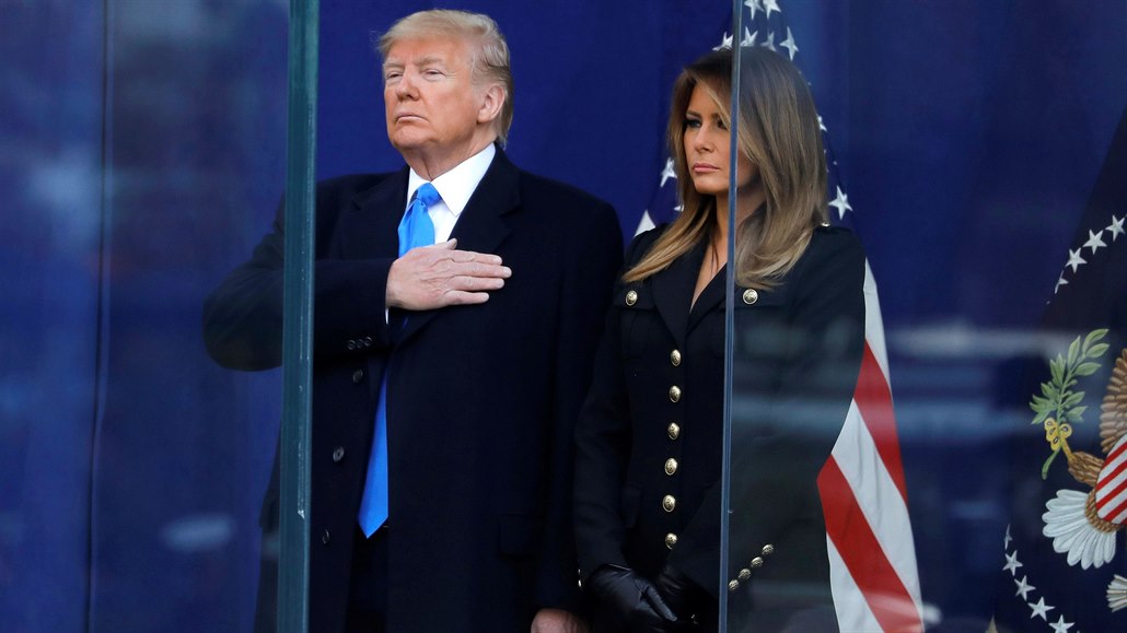 Americký prezident Donald Trump a první dáma Spojených stát Melania Trump se...