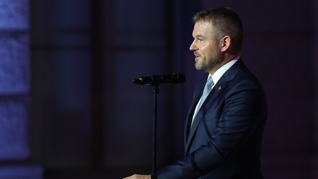 Slovenský premiér Peter Pellegrini na schzi zemí V4 a oslav 30. výroí...