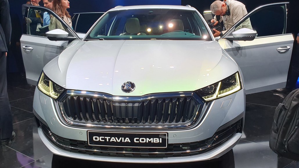 koda Octavia 4. generace pi svtové premiée ve Veletrním paláci v Praze