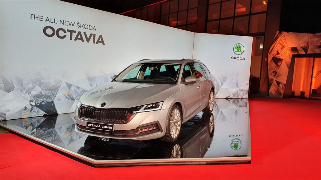 Škoda Octavia 4. generace při světové premiéře ve Veletržním paláci v Praze