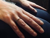 Dvojitý prstýnek vyrobený na jednom z kurz