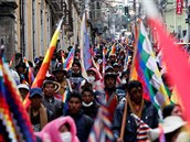 Nepokoje v Bolívii, které vypukly v íjnu kvli výsledkm prezidentských voleb,...