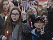 Demonstrace na Letn v podn naich nejmladch.