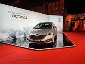 koda Octavia 4. generace pi svtové premiée ve Veletrním paláci v Praze