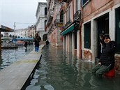 Situace v italských Benátkách.
