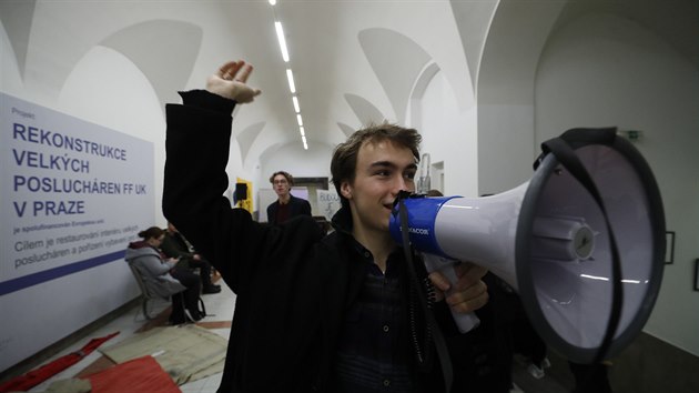 Filozofická fakulta Univerzity Karlovy - studentská okupaní stávka za klima.